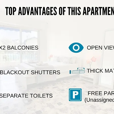 Apartment Nestor&Jeeves - SOLAR - By sea - Garden View - Balcony